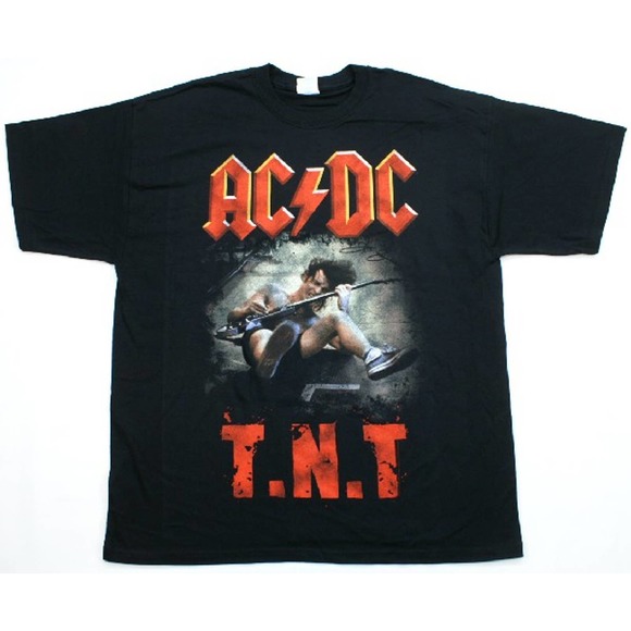 AC/DC | Shirts | Acdc Tshirt Xl Tnt Hard Rock Roll Music Black Nwot ...